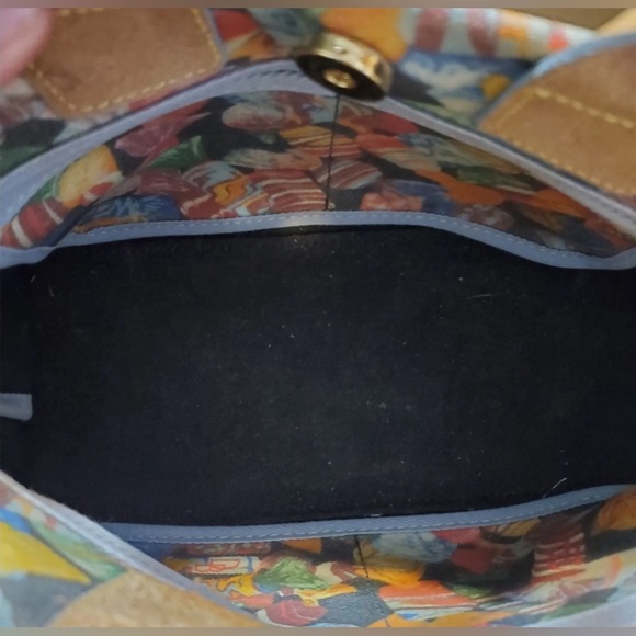 DOONEY & BOURKE Y2K CANDY PRINT TASSEL TOTE BAG EUC - Picture 11 of 16